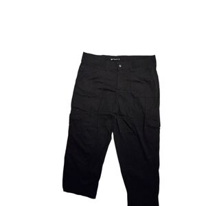 Lee Relaxed Fit 1889 Cargo Capri Pants Black Size 16 Stretch wp66
